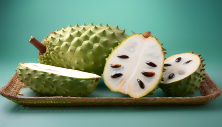 ââSoursop fruit, isolated on a pastelの写真素材