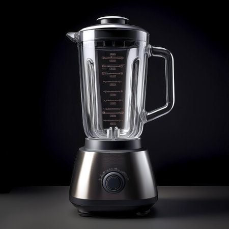 Blender, isolated on a dark blackの写真素材
