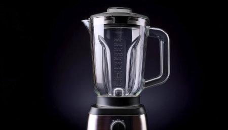 Blender, isolated on a dark blackの写真素材