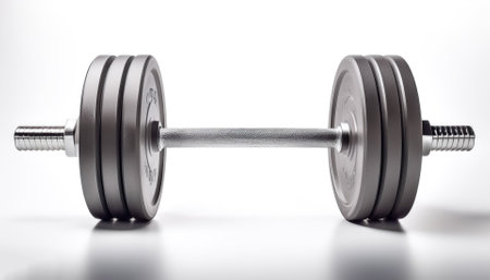 Barbell, isolated on a Clean Whiteの写真素材