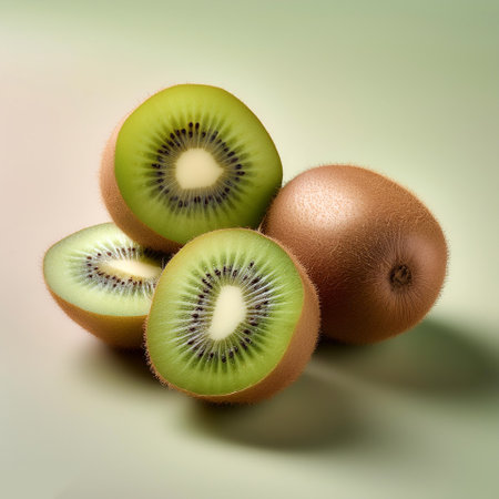 Kiwi, isolated on a pastelの写真素材