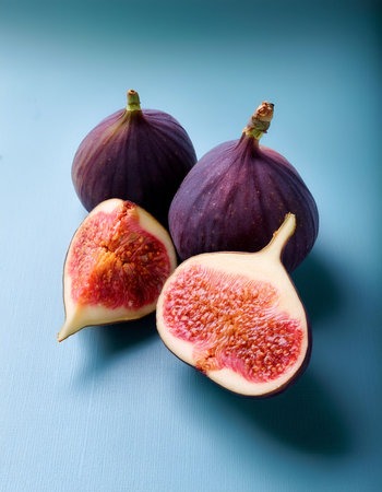 Figs fruit, isolated on a pastel