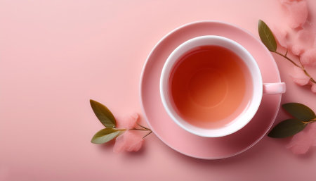 cup of tea, isolated on a backgroundの写真素材