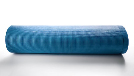 Yoga Mat, isolated on a Clean Whiteの写真素材