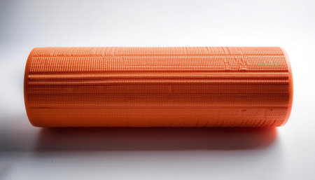 Roller or Foam Roller, isolated on a Clear Whiteの写真素材