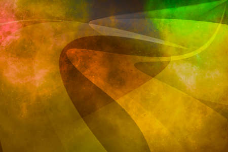 Abstract wavy luminous line patterns on a cloudy background