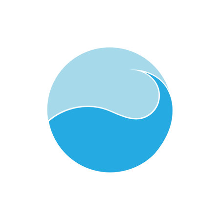 Water wave icon vector illustrationのイラスト素材