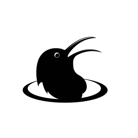 a bird vector logo illustrationのイラスト素材