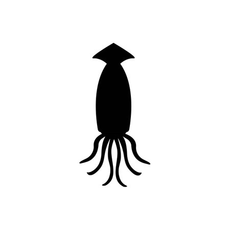 squid logo vintage vector illustrationのイラスト素材