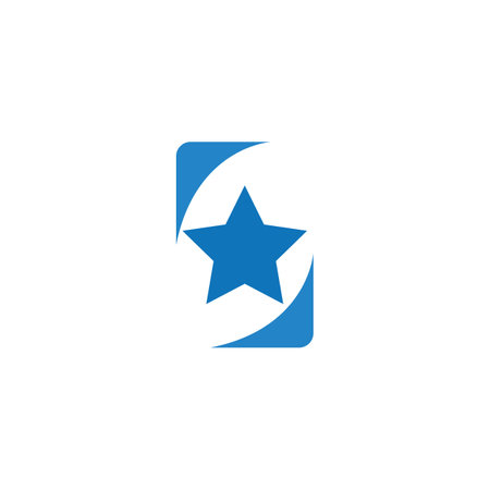 star icon vector on a white backgroundのイラスト素材