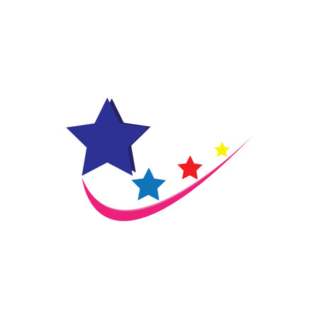 star icon vector on a white backgroundのイラスト素材