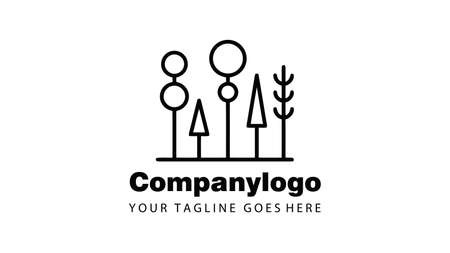 tree vector icon. logo design elements.のイラスト素材