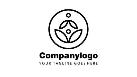 Leaf eco organic Logo design vector templateのイラスト素材