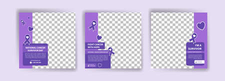 National Cancer Survivor Day. Social media templates for national cancer survivor day.