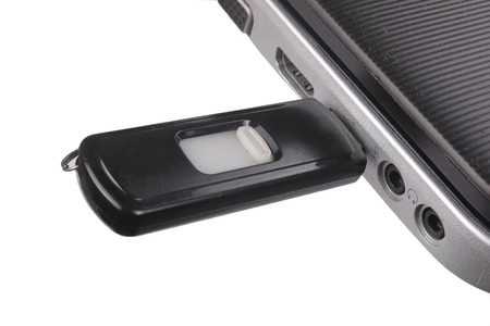 Usb flash memory and laptop