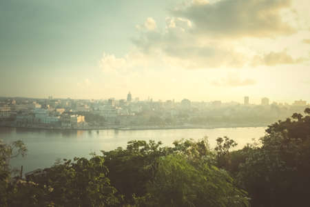 View of the city from the top of the hill.の写真素材