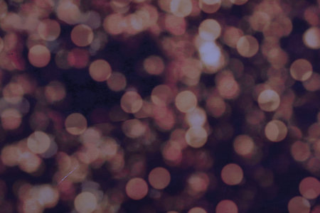 blur natural bokeh and bright golden lights. Vintage Magic background with colorful bokeh. Spring Summer Christmas New Year disco partyの写真素材