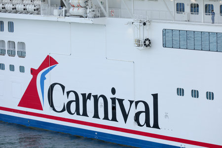 carnival, american, blue, boat, building, business, carnival corporation, carnival cruise line, company, cruise, cruise ship, editorial, editorial use only, exterior, florida, headquarters, icon, international, line, logoのeditorial素材