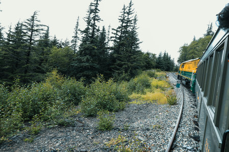 The White Pass and Yukon Route Train tour, Skagway, Alaska, Klondike Gold Rush National Historical...