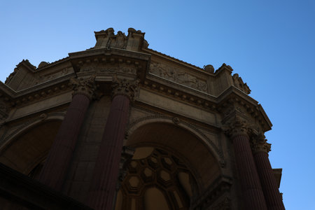 Palace of Fine Arts, Marina District, San Franciscoの写真素材