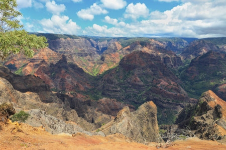 Waimea Canyon, Kauaiの写真素材