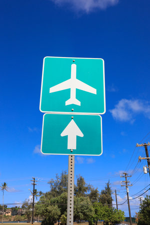 Airplane Travel Sign in  hawaii
