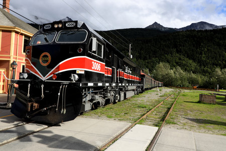 White Pass and Yukon Route, Canadian and U.S. Class III narrow-gauge railroad links Skagway with...
