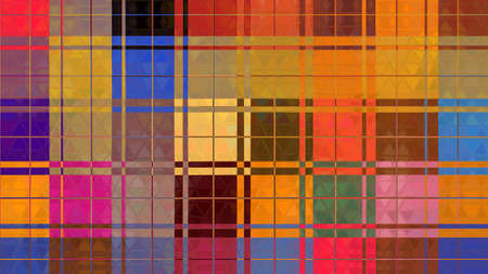 Colorful checkered design for tiles, T shirt, bed sheet, sari, table cloth, carpet, curtain and...