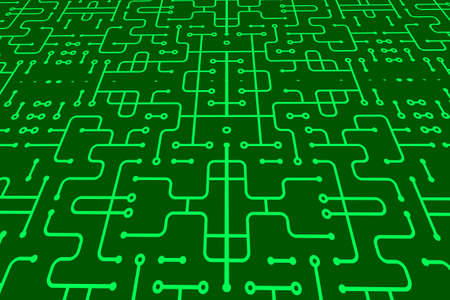 Abstract digital background with technology circuit board texture. 3D Electronic motherboard illustration. Communication and engineering concept.の写真素材