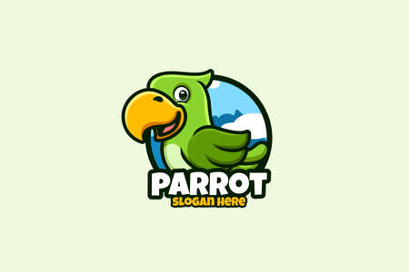 Cartoon logo for dog with creative and stylish concept