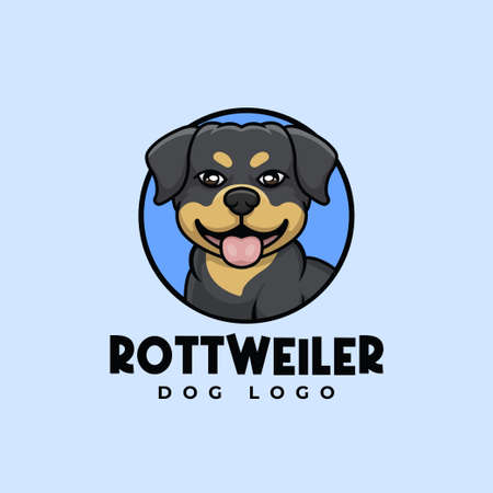 Rich Shiba Inu Creative Cartoon Logoのイラスト素材