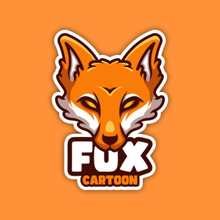 Fox Esport Creative Mascot Logo Designのイラスト素材
