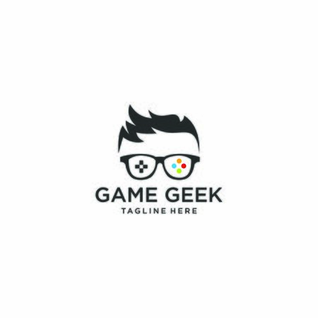 Illustration Vector Graphic geek face game for inspirationのイラスト素材
