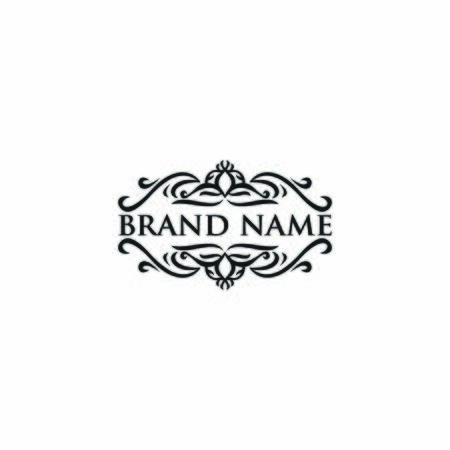 Calligraphic elegant line art logo design. Business sign for Royalty, Boutique, Cafe, Hotel, Heraldic, Jewelry, Wine. Vector illustrationのイラスト素材