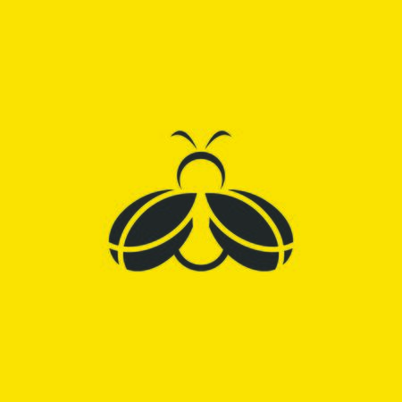 Bee concepts logo vector graphic abstract templateのイラスト素材