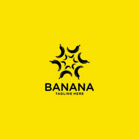 banana vector icon logo graphic design templateのイラスト素材