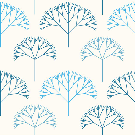 Winter forest  seamless pattern. Vector pattern for web-design, textile, graphic design.  のイラスト素材