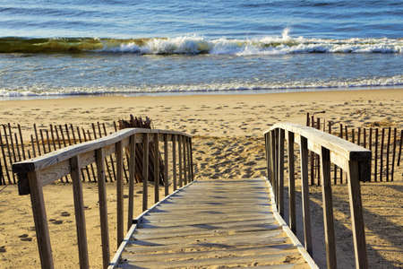 Ramp to the Beachの写真素材