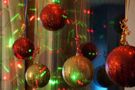 Dancing Christmas Lightsの写真素材