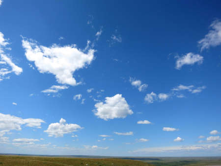 blue sky with white clouds