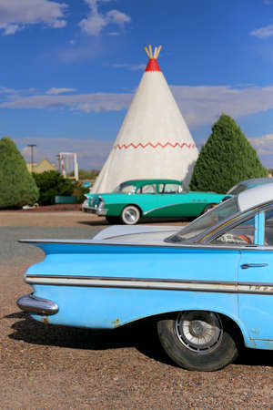 Wigwam hotel on Route 66. On October 2014 in Holbrook, Arizona, United Statesのeditorial素材