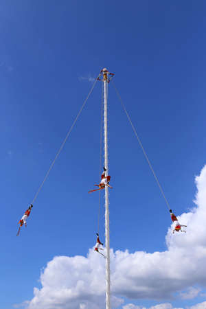 Voladores from Papantla in Mexico, Mayan Bungee