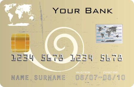 Credit card elabiorated backgroundのイラスト素材