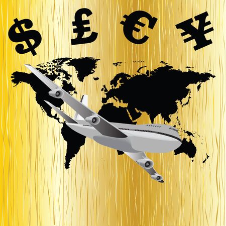 Global economy illustrationのイラスト素材