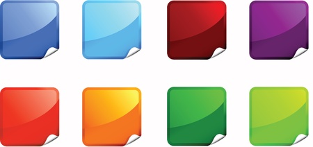 Adhesive badgesのイラスト素材