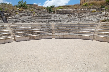 Roman Theater at the old town of Zippori, Zippori National Park, Israelの写真素材