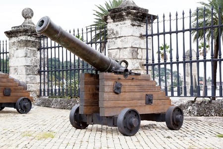 Cannon at the Castle of the Royal Force at the Old Havana, Cuba