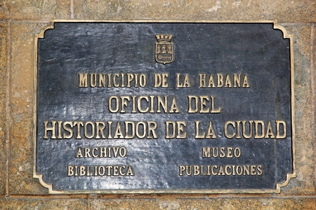 The old town hall of Havana, now the Havana Museum at the Old Havana, Cubaのeditorial素材
