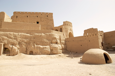 The Narin Qal eh Castel, Neybod, Iran Narin Castle is a mud-brick fort or castle  Some of these castles incorporate mud bricks of the Medes period and of the Achaemenid and Sassanid dynasties のeditorial素材