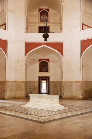 Humayun's Tomb in Delhi, India. It is the tomb of Mughal Emperor Humayun in Delhiのeditorial素材